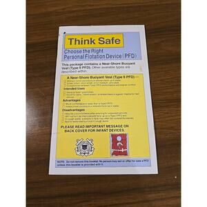 Think Safe Official PFD BOOKLET